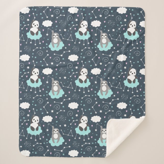 Banquetas de la manta Sherpa (Anverso)