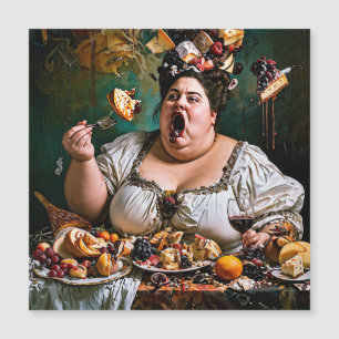 "Banquete de caos" Obra surrealista colorida
