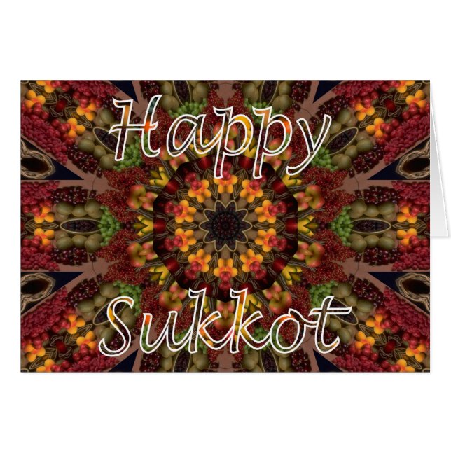 Banquete judío de Sukkot del banquete de (Anverso (Horizontal))