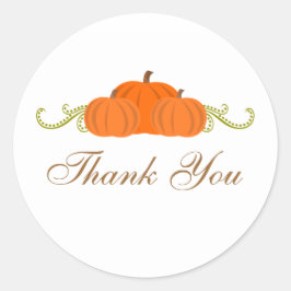 Bañuelos de calabaza Cae Gracias Pegatinas