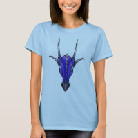 Baphomet Draconis - camiseta azul del dragón