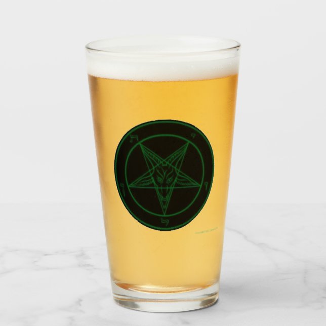 Baphomet Glass negro y verde (Anverso (lleno))