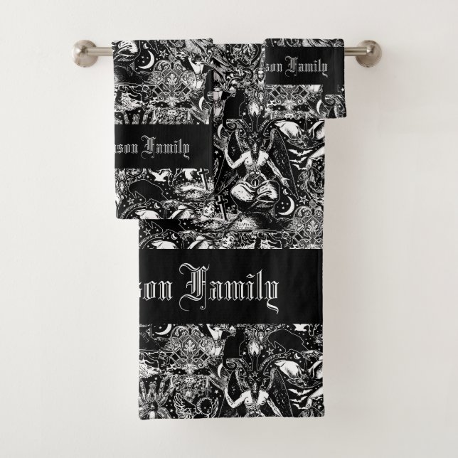 Baphomet gótico Bats Skulls Gótico (In situ)