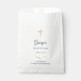 Baptism Bolsas de Favor elegantes de la Cruz de Or