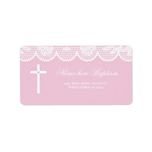 Baptism Christening Dirección Etiquetas Pegatinas