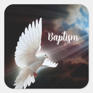 Baptism Dove Pegatina