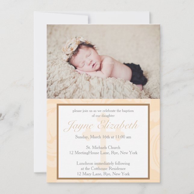 Baptismo Bendición Invitación a la Cristiandad - R (Anverso)