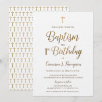 Baptismo blanco de la Cruz del Oro Invitación al p