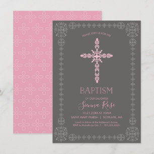 Baptismo chica, invitación a la cristiandad con cr