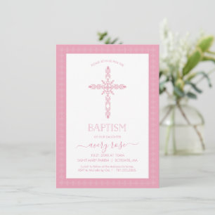Baptismo chica, invitación a la cristiandad con cr