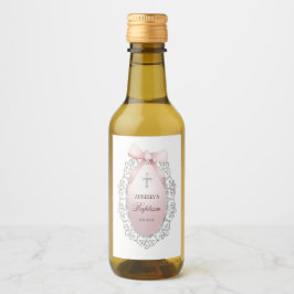 Baptismo de armazón rosado con marco Purpurina pla