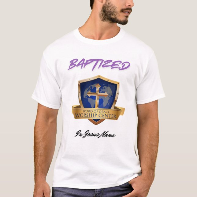 Baptismo en camiseta (Anverso)