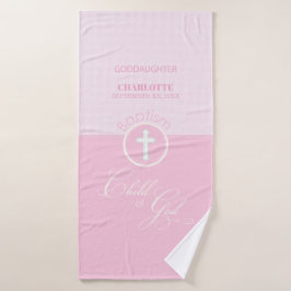 Baptismo Hija rosa de Dios Personalizada