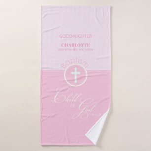 Baptismo Hija rosa de Dios Personalizada