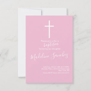Baptismo simple Invitación a la dedicción cruzada 