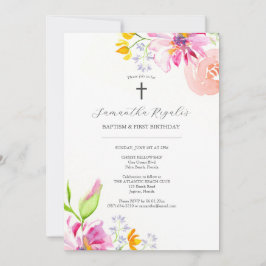 Baptismo y primeras invitaciones de cumpleaños Flo