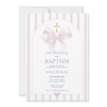 Baptismo y segunda invitación de cumpleaños, diseñ
