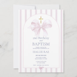 Baptismo y segunda invitación de cumpleaños, diseñ