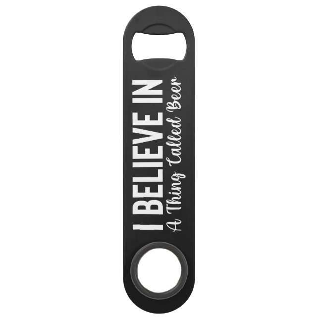 Bar Abrebotellas de acero para cerveza (Anverso)