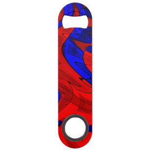 Bar Abrebotellas de lujo rojo y azul de la velocidad