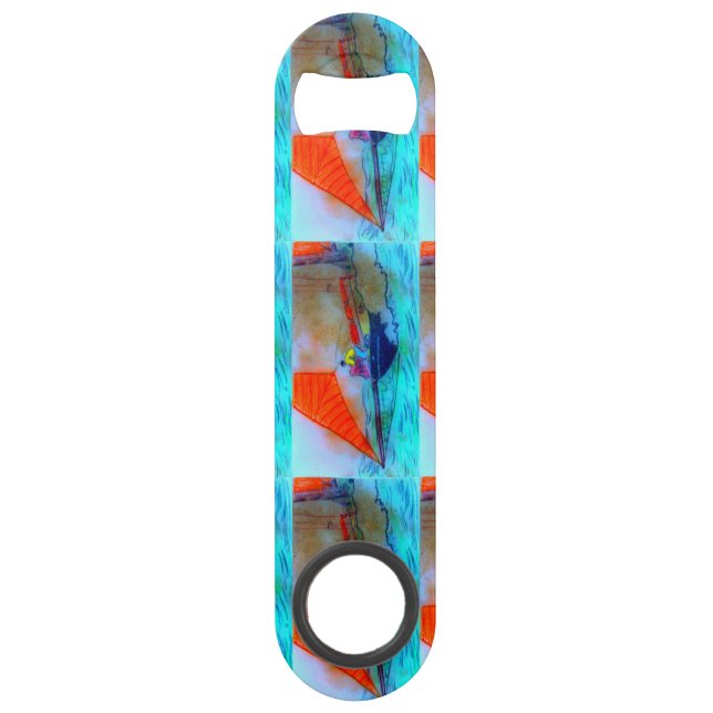 Bar abrebotellas de velas rojas (Anverso)