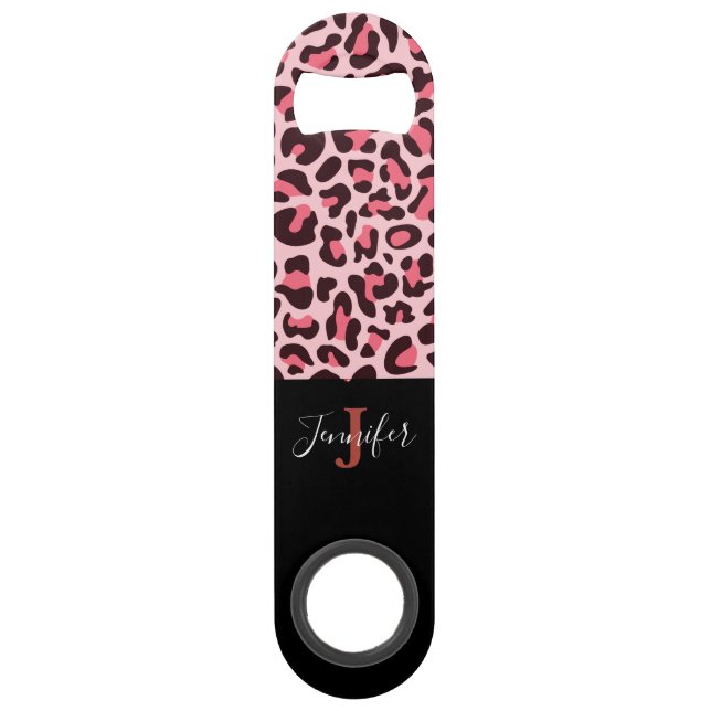 Bar Abrebotellas de velocidad con estampado de leopard (Reverso)