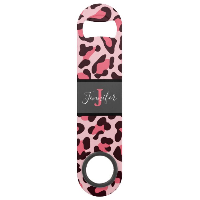 Bar Abrebotellas de velocidad con estampado de leopard (Anverso)