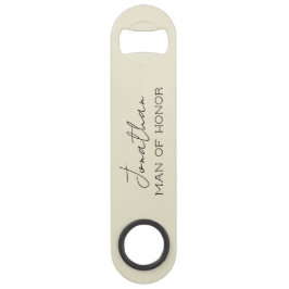 Bar Abrebotellas personalizado Hombre de Honor Cream