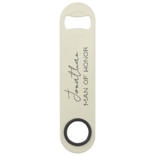 Bar Abrebotellas personalizado Hombre de Honor Cream