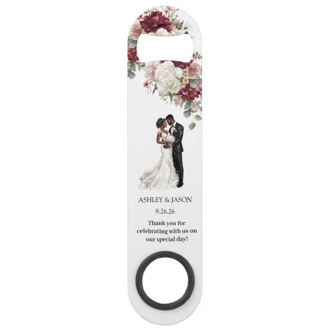 Bar Abrebotellas personalizado para regalo de boda (Anverso)