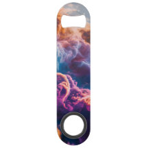 Arte de nebulosa espacial abstracta - abrebotellas