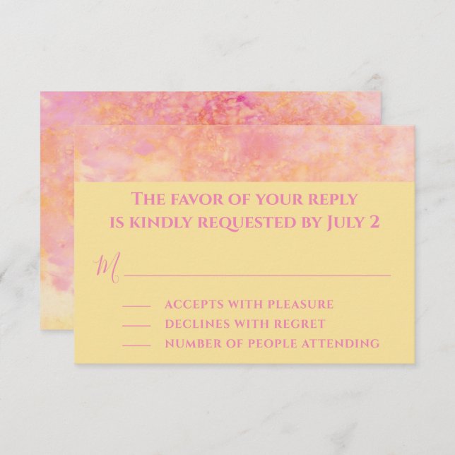 Bar Bat Mitzvah Gabinete Tarjetas RSVP Simplemente (Anverso / Reverso)