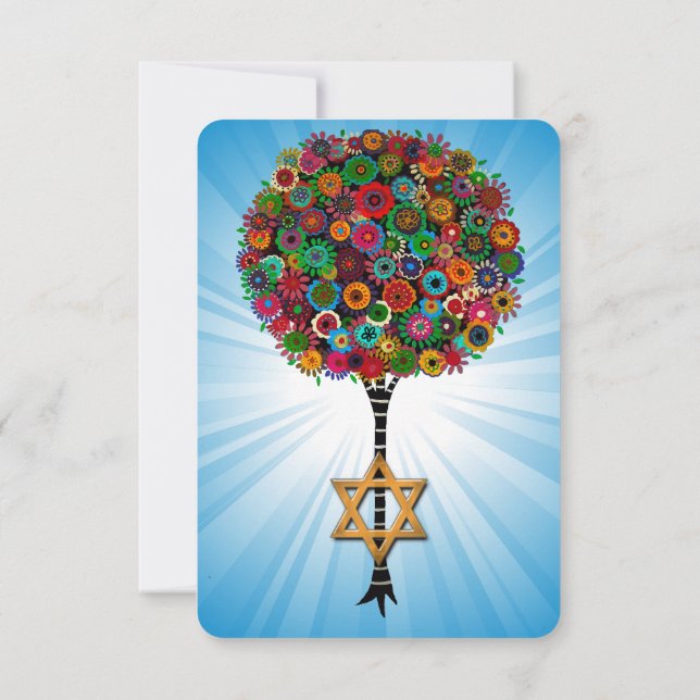 Bar Bat Mitzvah Invitación (Reverso)