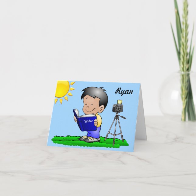 Bar Cartas de Nota Mitzvah o Bar Invitaciones Mitz (Anverso)