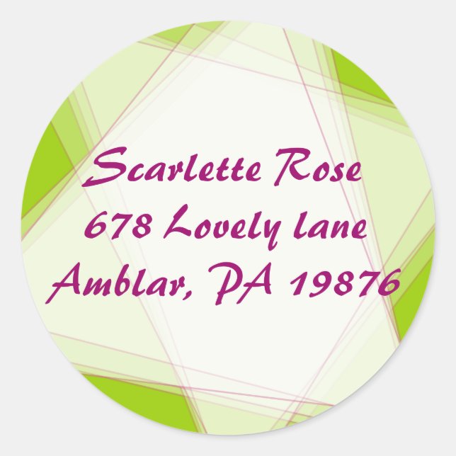 Bar de flores pintadas Mitzvah Pegatina de retorno (Anverso)