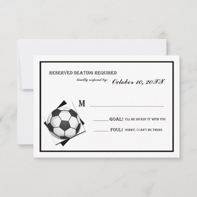 Bar de fútbol de época Mitzvah Respuesta en blanco (Anverso)