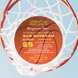 Bar de Ronda de Oro de Baloncesto Invitación Mitzv
