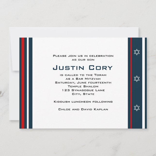 Bar deportivo Mitzvah Invitación al béisbol (Anverso)