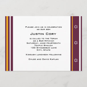 Bar deportivo Mitzvah Invitación Redskins Fútbol
