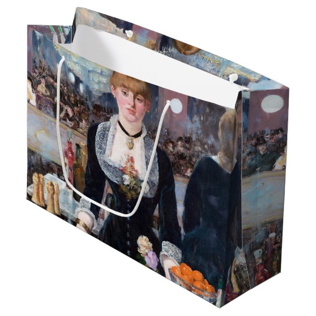 Bar en la bolsa de regalos grande de Manet Folies- (Angulo Anverso)
