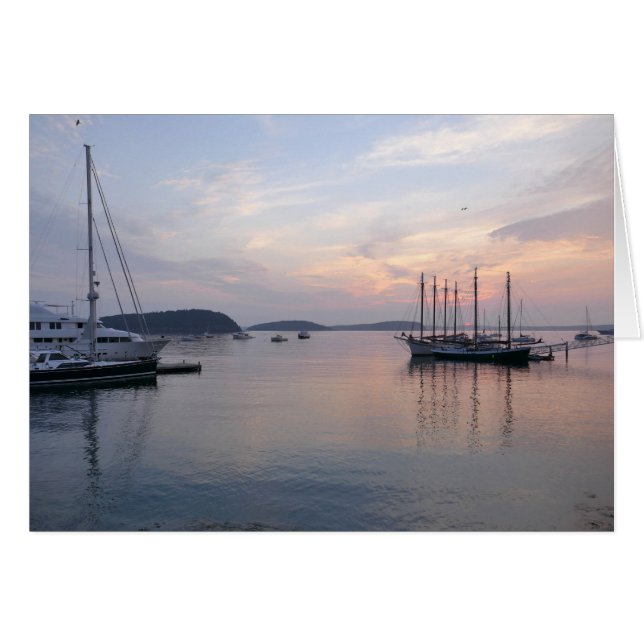 Bar Harbour Ships al amanecer I (Anverso (Horizontal))