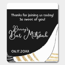 Bar Mitzvah Candy Roll de Oro de Mints Elegante