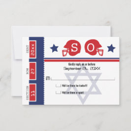 Bar Mitzvah Football Ticket RSVP
