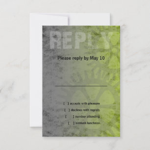 Bar Mitzvah Grunge Industrial RSVP