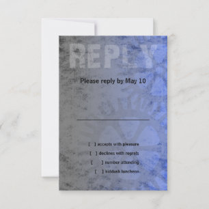 Bar Mitzvah Industrial Grunge RSVP