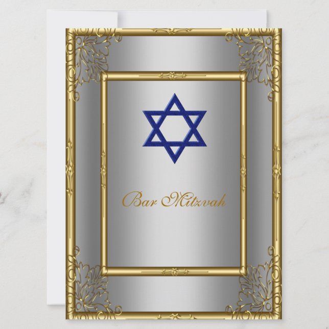 Bar Mitzvah Invitación (Reverso)