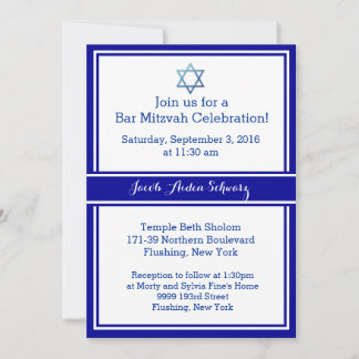 Bar Mitzvah Invitación