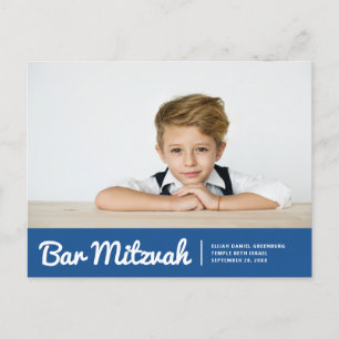 Bar Mitzvah Invitación a la fotografía Personaliza