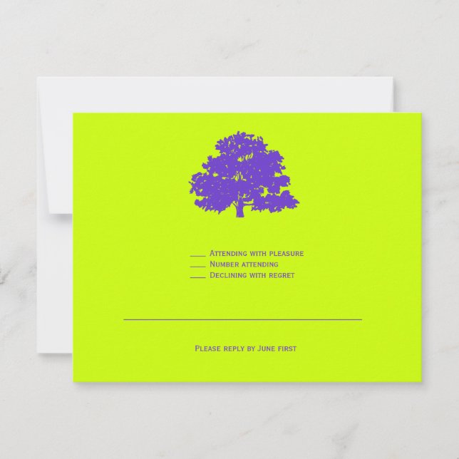 Bar Mitzvah Invitación Twins Tree of Life RSVP (Anverso)