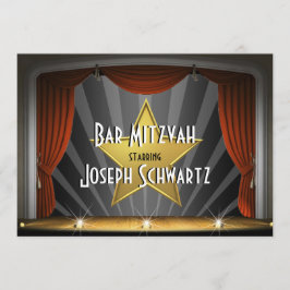 Bar Mitzvah Movie Star Invitación